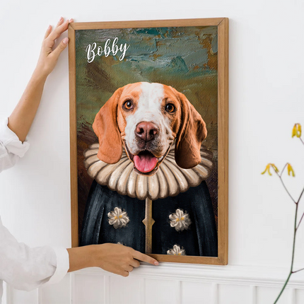 Custom Photo Funny Pet Portrait - Personalized Customized Canvas - Gift For Pet Lovers