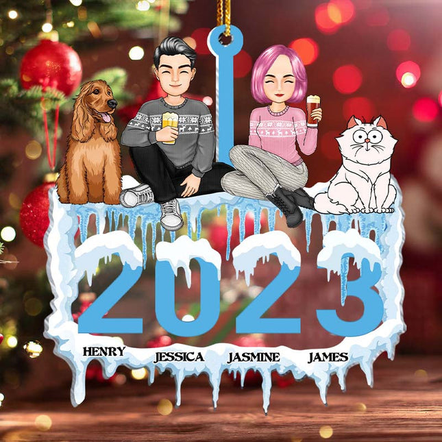 Ornament - Christmas Gifts For Family Personalized Custom Acrylic Ornament
