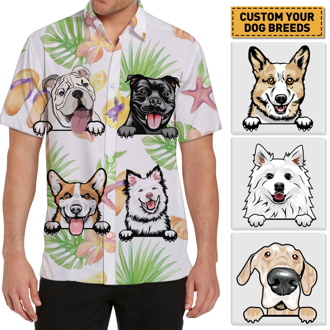 Dog Lover Dog Pet Summer Hawaii Cool Customization- Summer Hawaiian shirt