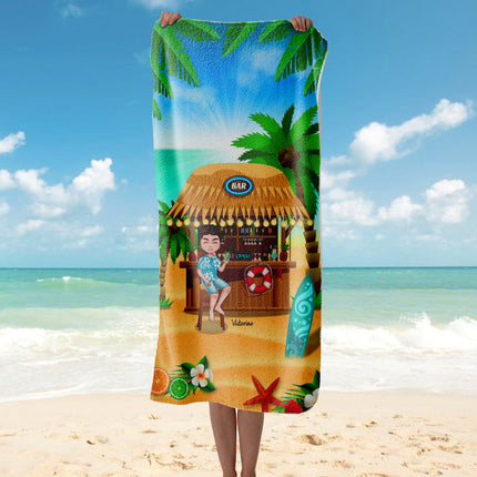 Personalized Custom Beach Towel Summer Customized Gift For Beach Lovers