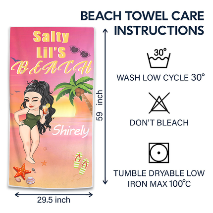 Life Is Better At The Beach Customized Beach Towel - Personalized Custom Beach Towel