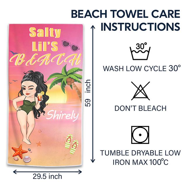 Life Is Better At The Beach Customized Beach Towel - Personalized Custom Beach Towel