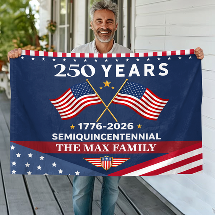 250 Years Semiquincentennial 1776-2026 America House Flag