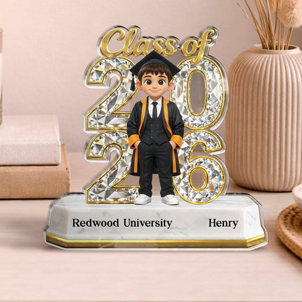 Custom Photo Class Of Graduation Senior 2026, 2027 -  Personalized Custom Shape Acrylic Plaque - Gift For Daughter, Son