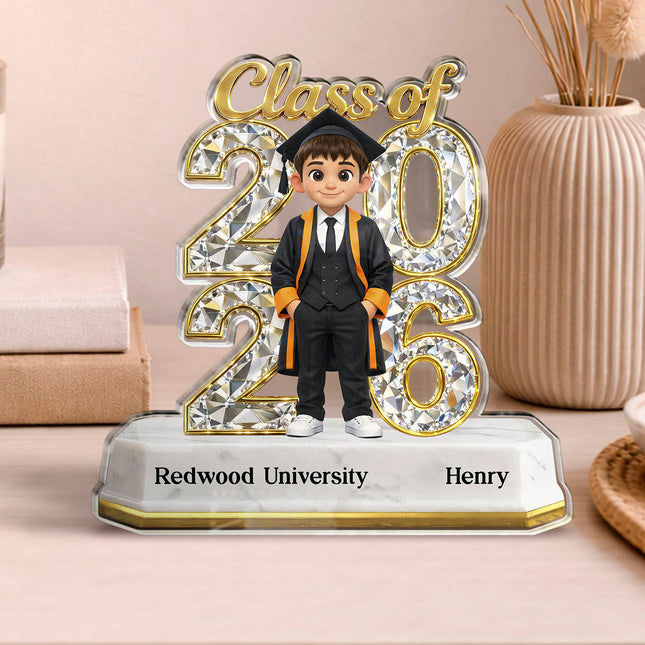Custom Photo Class Of Graduation Senior 2026, 2027 -  Personalized Custom Shape Acrylic Plaque - Gift For Daughter, Son