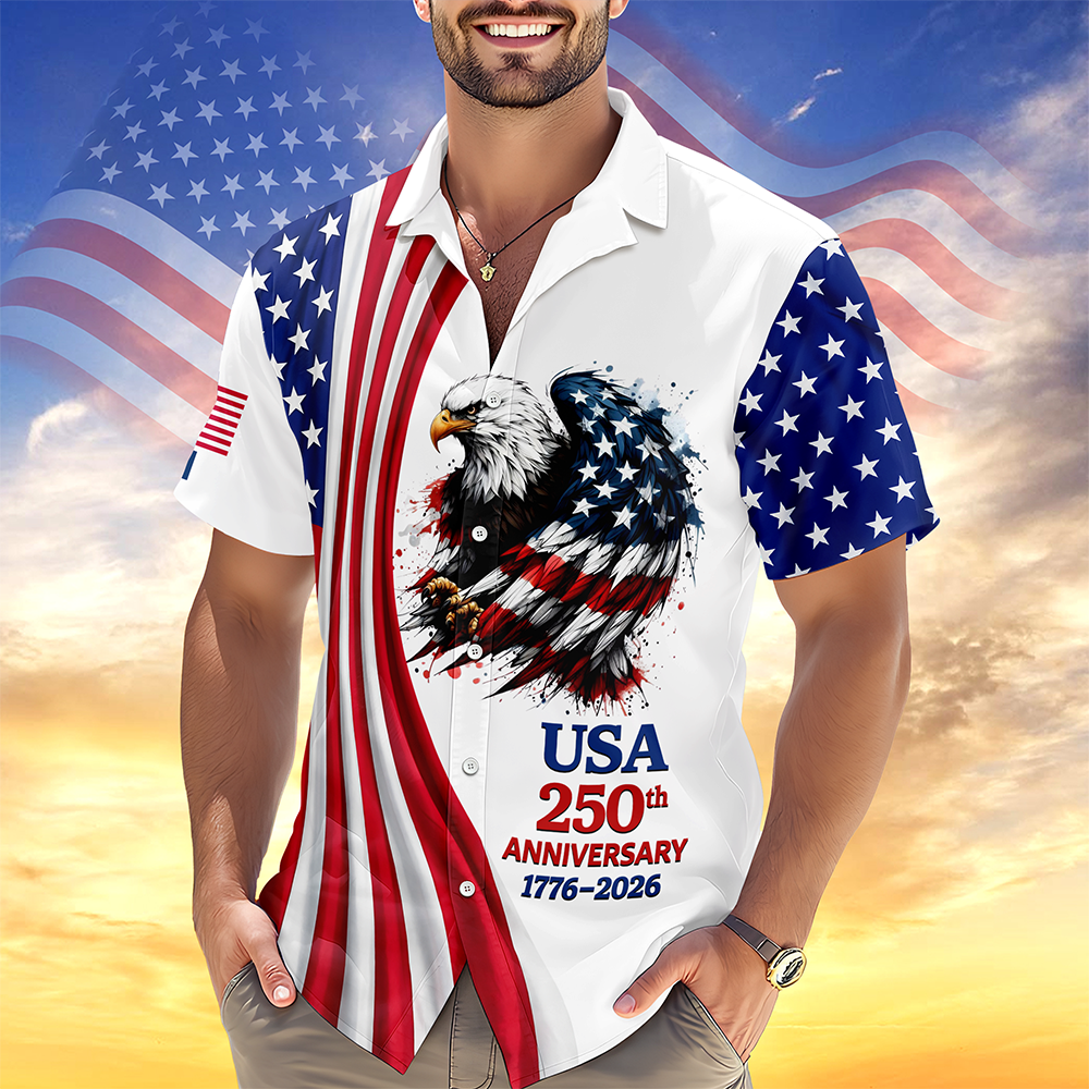Personalized USA 250th Anniversary 1776-2026 Hawaii Shirt