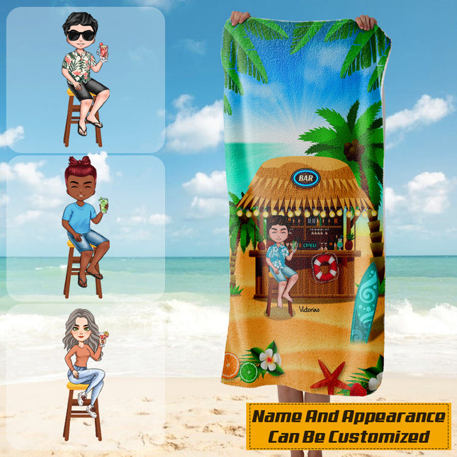 Personalized Custom Beach Towel Summer Customized Gift For Beach Lovers