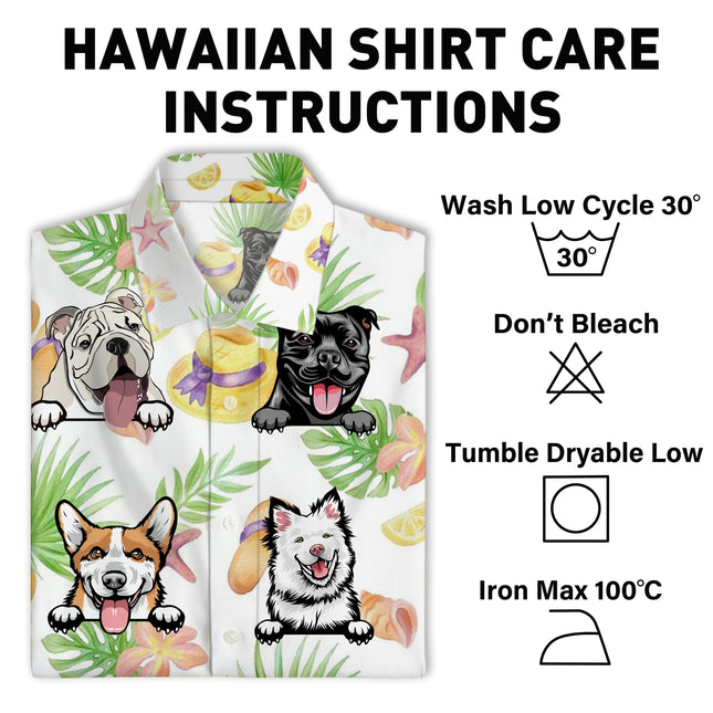 Dog Lover Dog Pet Summer Hawaii Cool Customization- Summer Hawaiian shirt