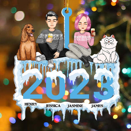 Ornament - Christmas Gifts For Family Personalized Custom Acrylic Ornament
