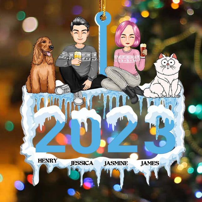 Ornament - Christmas Gifts For Family Personalized Custom Acrylic Ornament