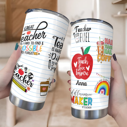 Personalized Fat Tumbler Back To School Gift For Teacher