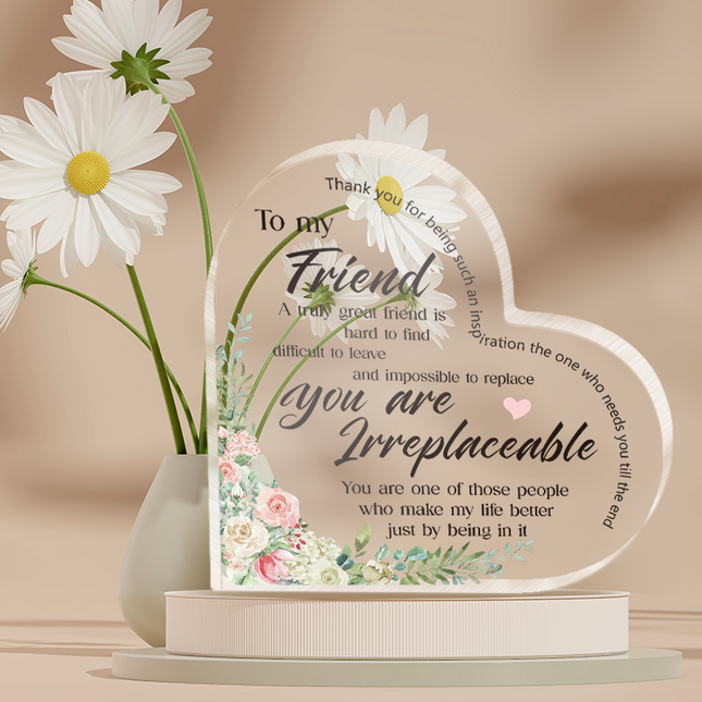 To My Friend - Personalized Acrylic Plaque - Gift For Friend Bestie