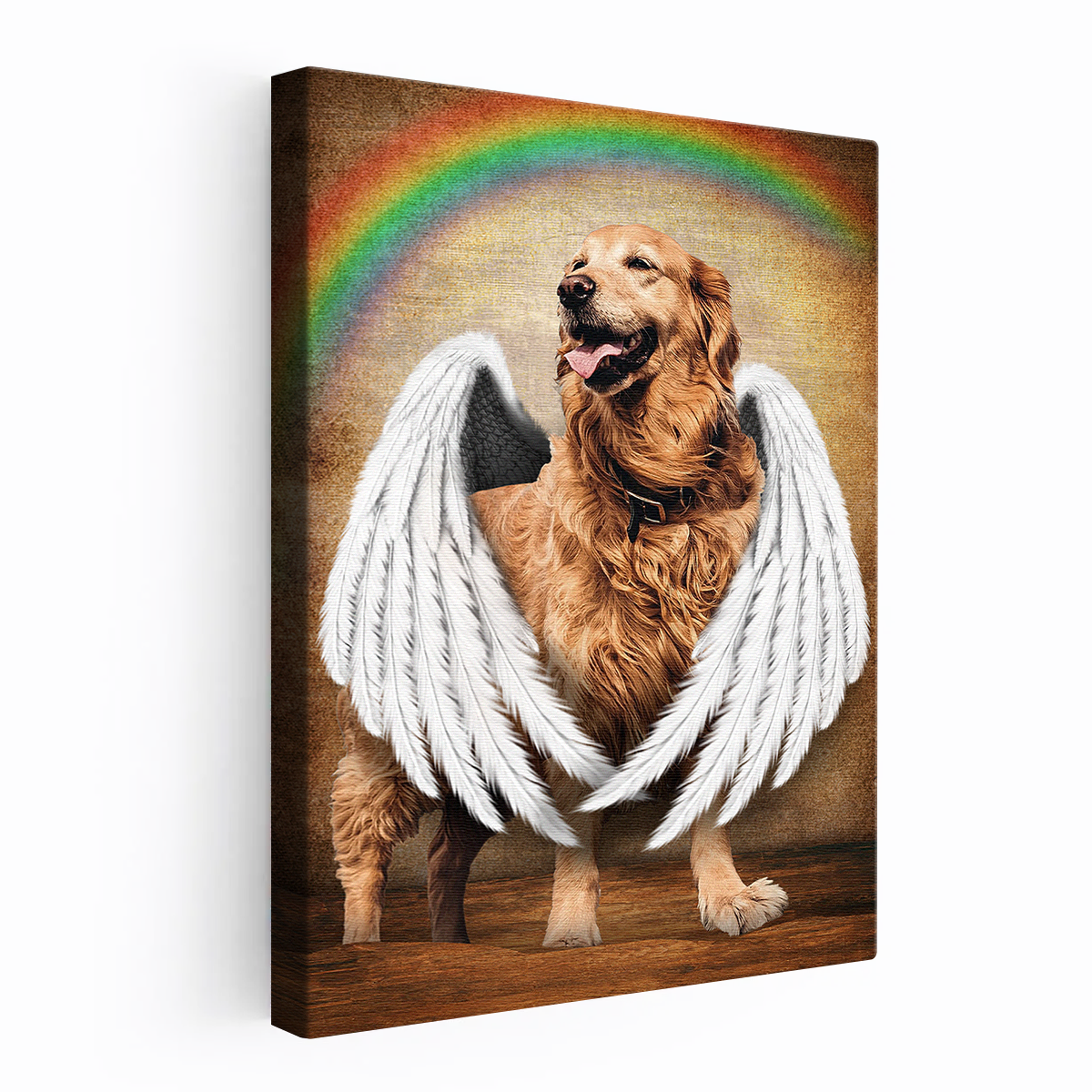 Pet Loss Portrait From Photo - Personalized Customized Canvas - Gift For Pet Loss
