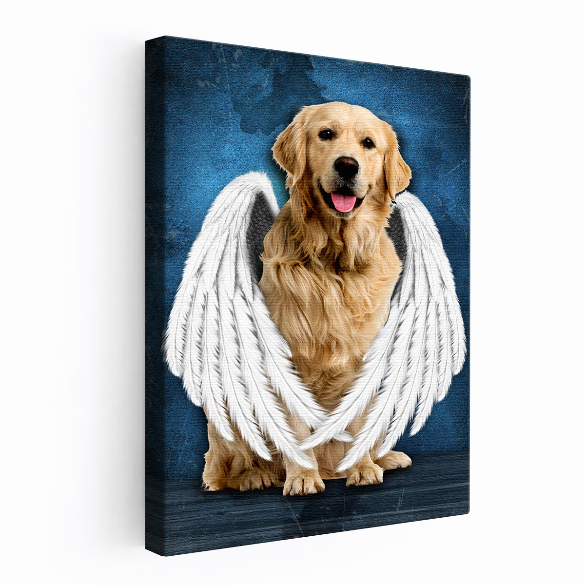Deceased Pet Portrait From Photo - Personalized Customized Canvas - Gift For Pet Loss