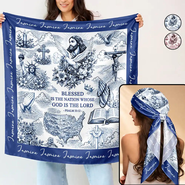 250 Years Of America Blessed Is The Nation - Personalized Scarf