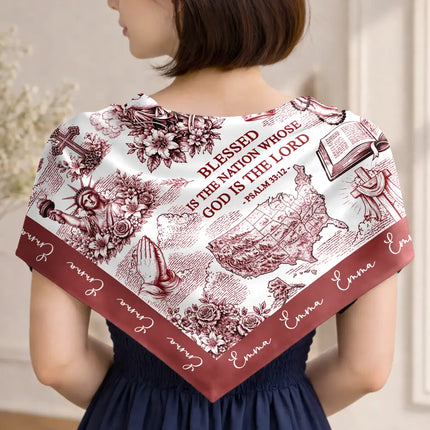 250 Years Of America Blessed Is The Nation - Personalized Scarf