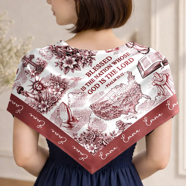 250 Years Of America Blessed Is The Nation - Personalized Scarf