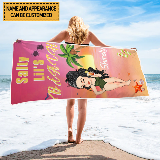 Life Is Better At The Beach Customized Beach Towel - Personalized Custom Beach Towel