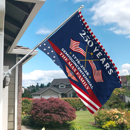 250 Years Semiquincentennial 1776-2026 America House Flag