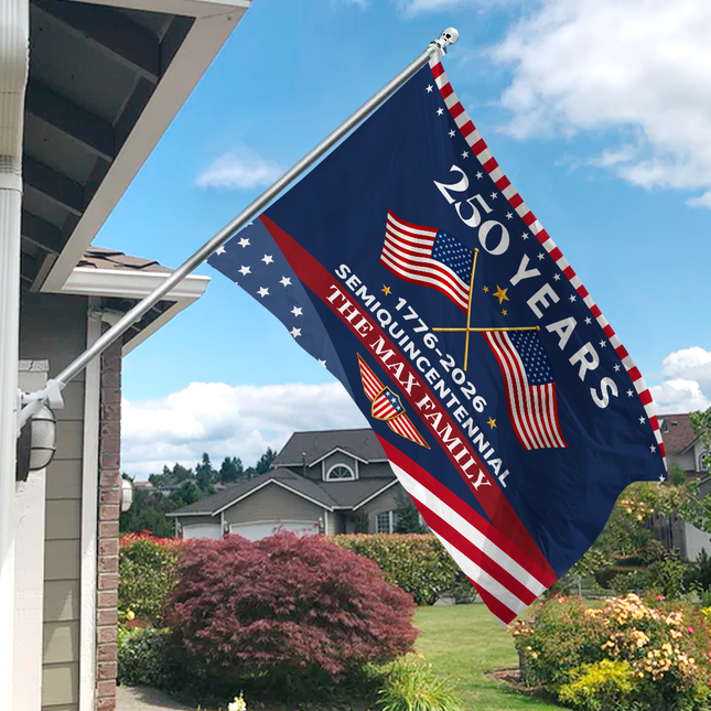 250 Years Semiquincentennial 1776-2026 America House Flag
