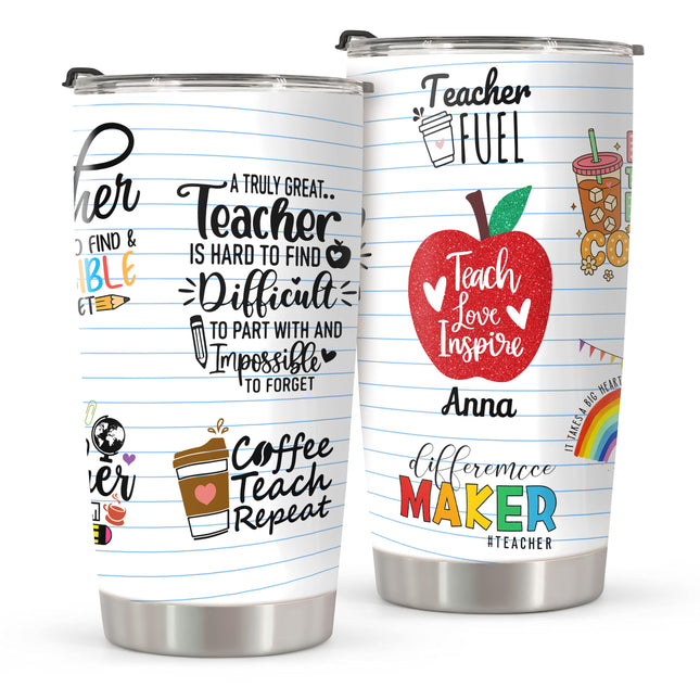 Personalized Fat Tumbler Back To School Gift For Teacher