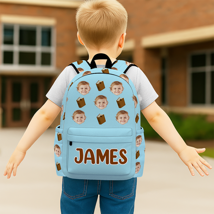 Custom Face Photo With Icon Back To School Gift For Kids