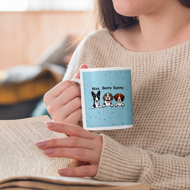 Cute Funny Coffee Mug for Dog Lovers - Coffee Mug - Gifts For Her, Dad, Mom, Sister, Teacher, Coworkers