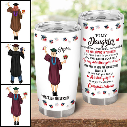 Happy Graduation- Personalized Customized Tumbler - Gift For Daughter Son Graduate