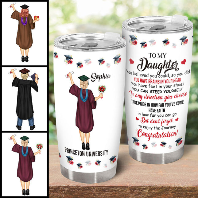 Happy Graduation- Personalized Customized Tumbler - Gift For Daughter Son Graduate