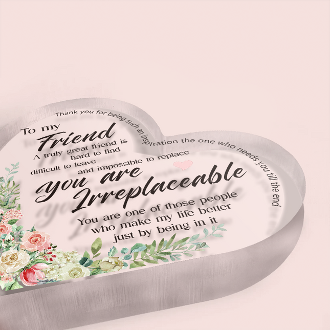 To My Friend - Personalized Acrylic Plaque - Gift For Friend Bestie