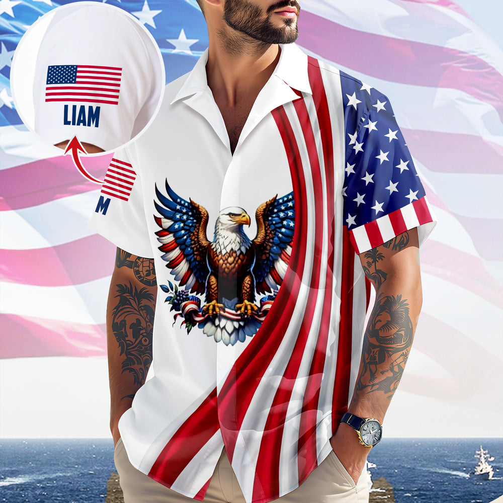 Personalized USA 250th Anniversary Hawaiian Shirt