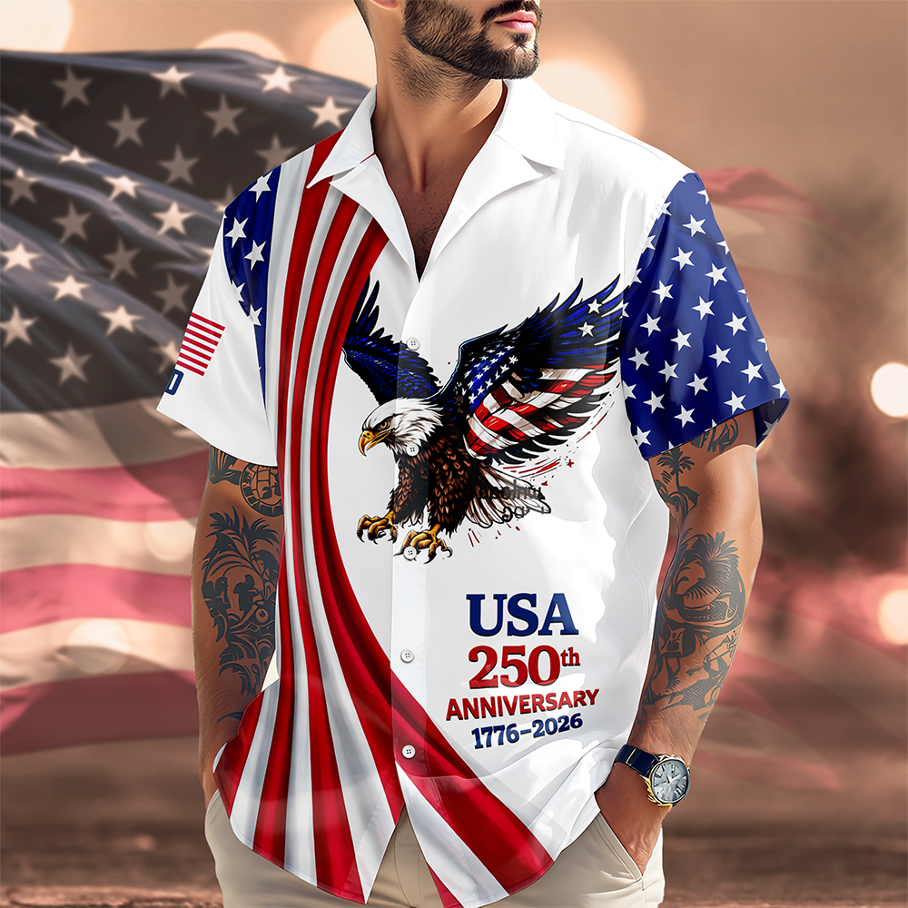 Personalized USA 250th Anniversary 1776-2026 Hawaii Shirt