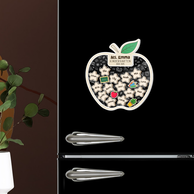 Personalized Teacher Appreciation Acrylic Apple Shaking Magnet Gift From Students, Back To School Gift