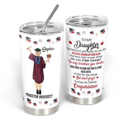 Happy Graduation- Personalized Customized Tumbler - Gift For Daughter Son Graduate