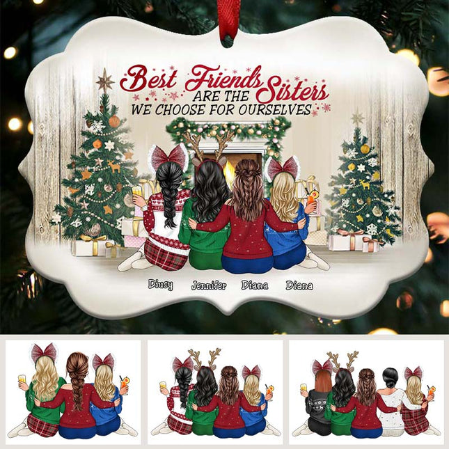 Sisters We Choose For Ourselves - Christmas Gift For BFF - Personalized Ornament