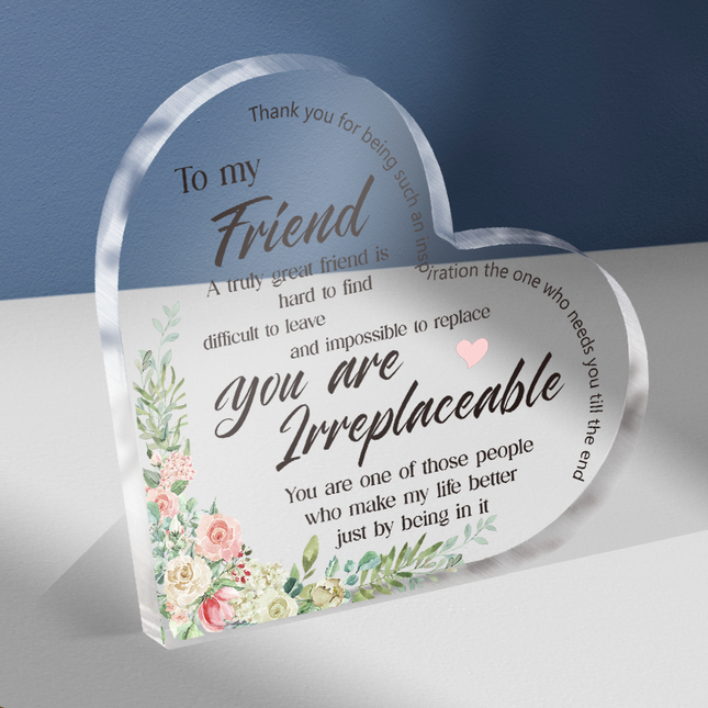 To My Friend - Personalized Acrylic Plaque - Gift For Friend Bestie