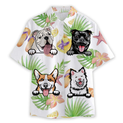 Dog Lover Dog Pet Summer Hawaii Cool Customization- Summer Hawaiian shirt