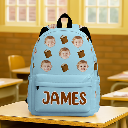 Custom Face Photo With Icon Back To School Gift For Kids