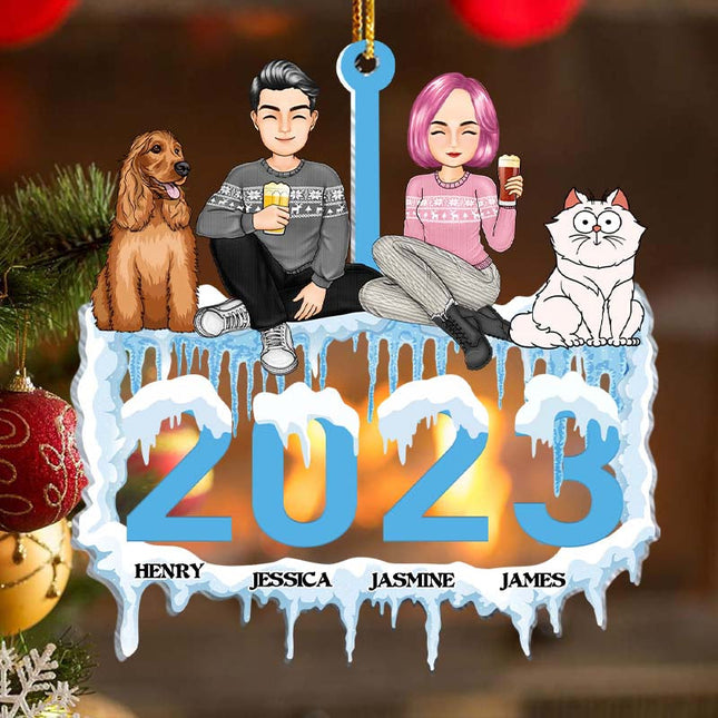 Ornament - Christmas Gifts For Family Personalized Custom Acrylic Ornament