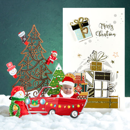 Kid Christmas Car, Personalized Acrylic Photo Ornament,  Christmas Gifts for Kids
