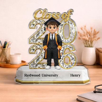 Custom Photo Class Of Graduation Senior 2026, 2027 -  Personalized Custom Shape Acrylic Plaque - Gift For Daughter, Son