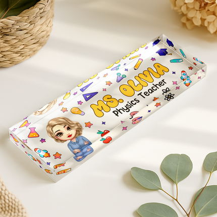 Custom Teacher Name Desk Name Plate Back To School Gift For Teacher