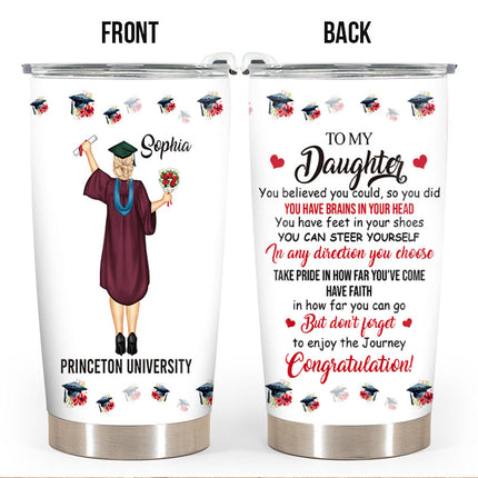 Happy Graduation- Personalized Customized Tumbler - Gift For Daughter Son Graduate