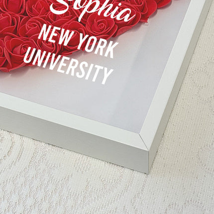 Happy Graduation- Personalized Customized Flower Shadow Box - Gift For Daughter Graduate