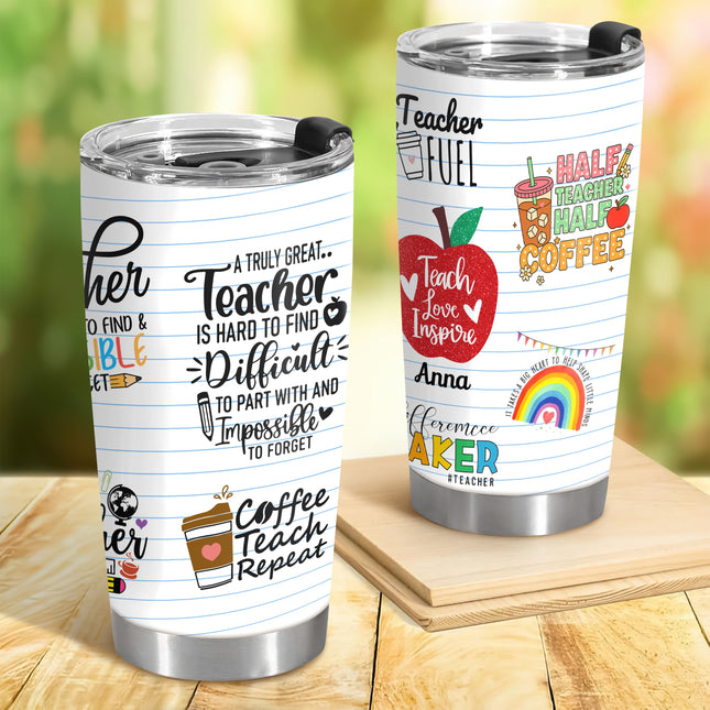 Personalized Fat Tumbler Back To School Gift For Teacher