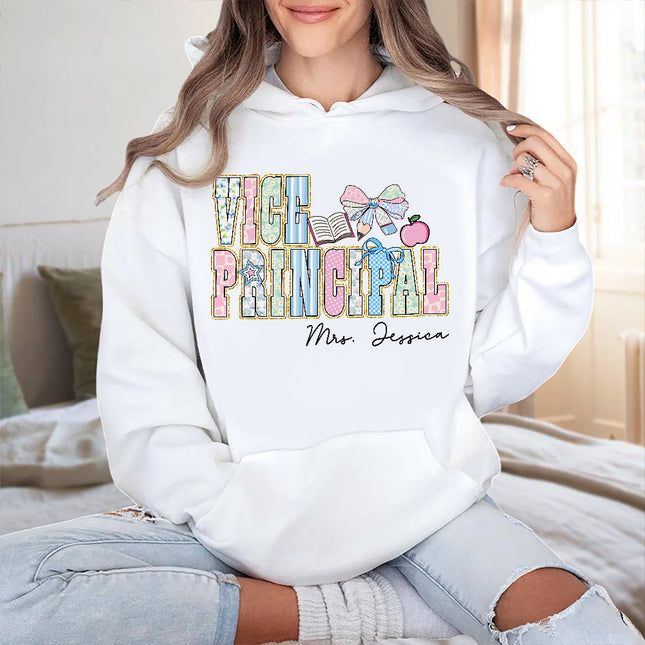 Personalized Gift For Teacher Name School Occupation Bright Shirt