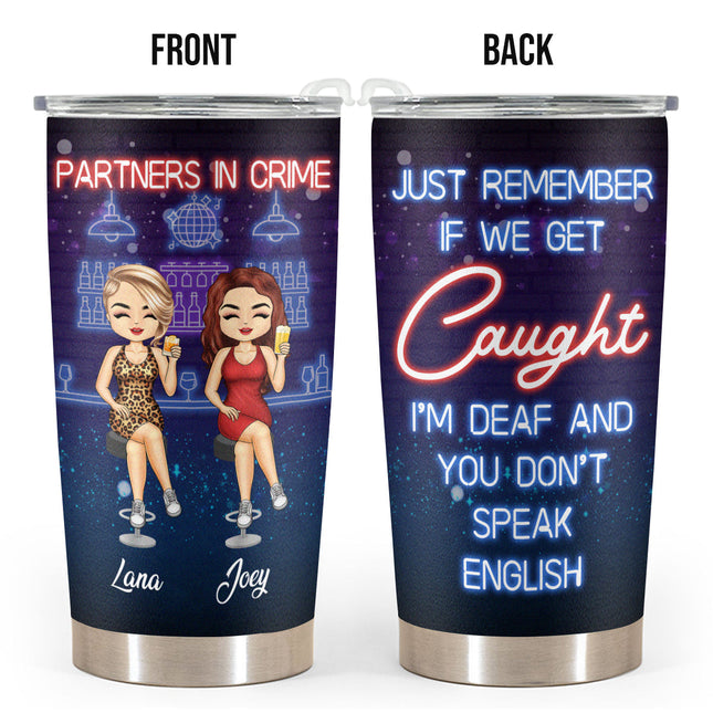 Besties Here's To Another Year Of Bonding - Personalized Custom Tumbler - Gift For Bestie, Sister