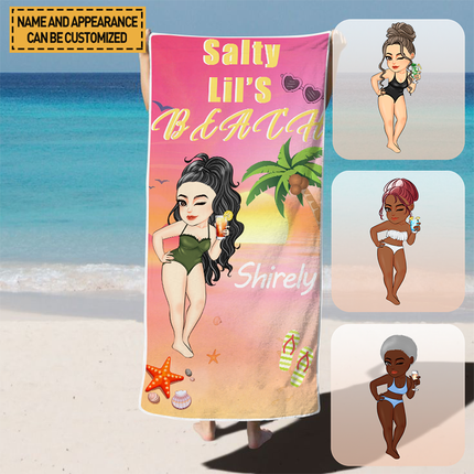 Life Is Better At The Beach Customized Beach Towel - Personalized Custom Beach Towel