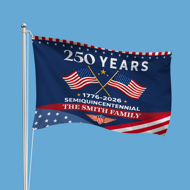 250 Years Semiquincentennial 1776-2026 America House Flag