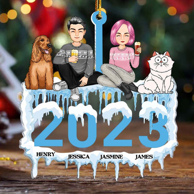 Ornament - Christmas Gifts For Family Personalized Custom Acrylic Ornament